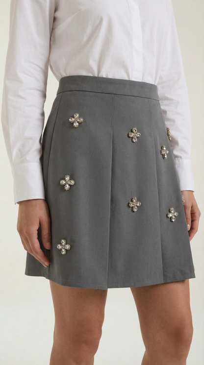 Minifalda Gloria con Pliegues