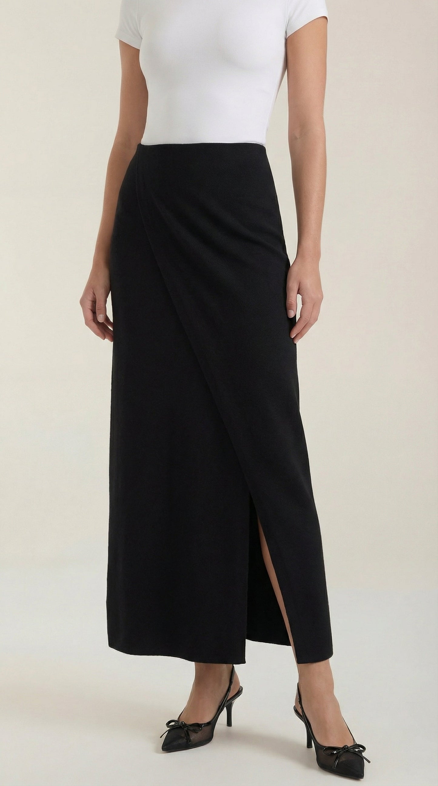 Falda Maxi Gwendolyn de Punto Canalé Suave