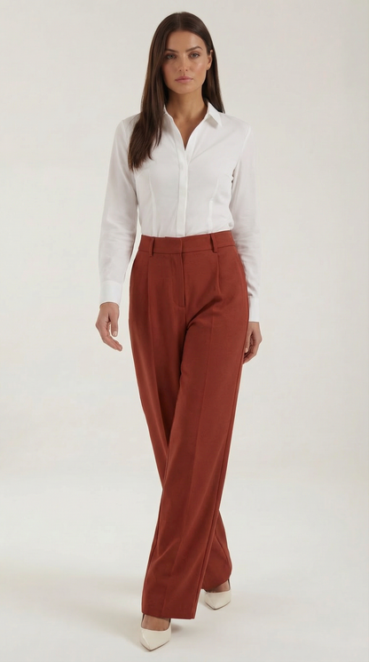 Pantalón Ancho Hazel de Tiro Alto