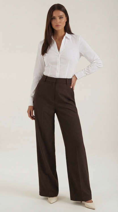 Pantalón Ancho Hazel de Tiro Alto