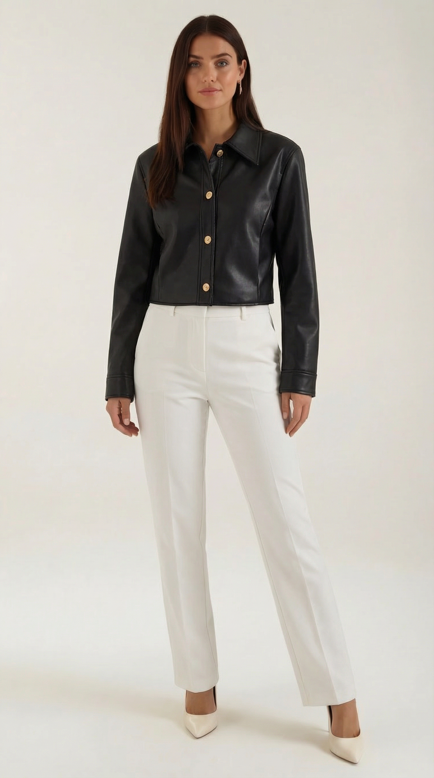 Chaqueta Heather de Efecto Piel
