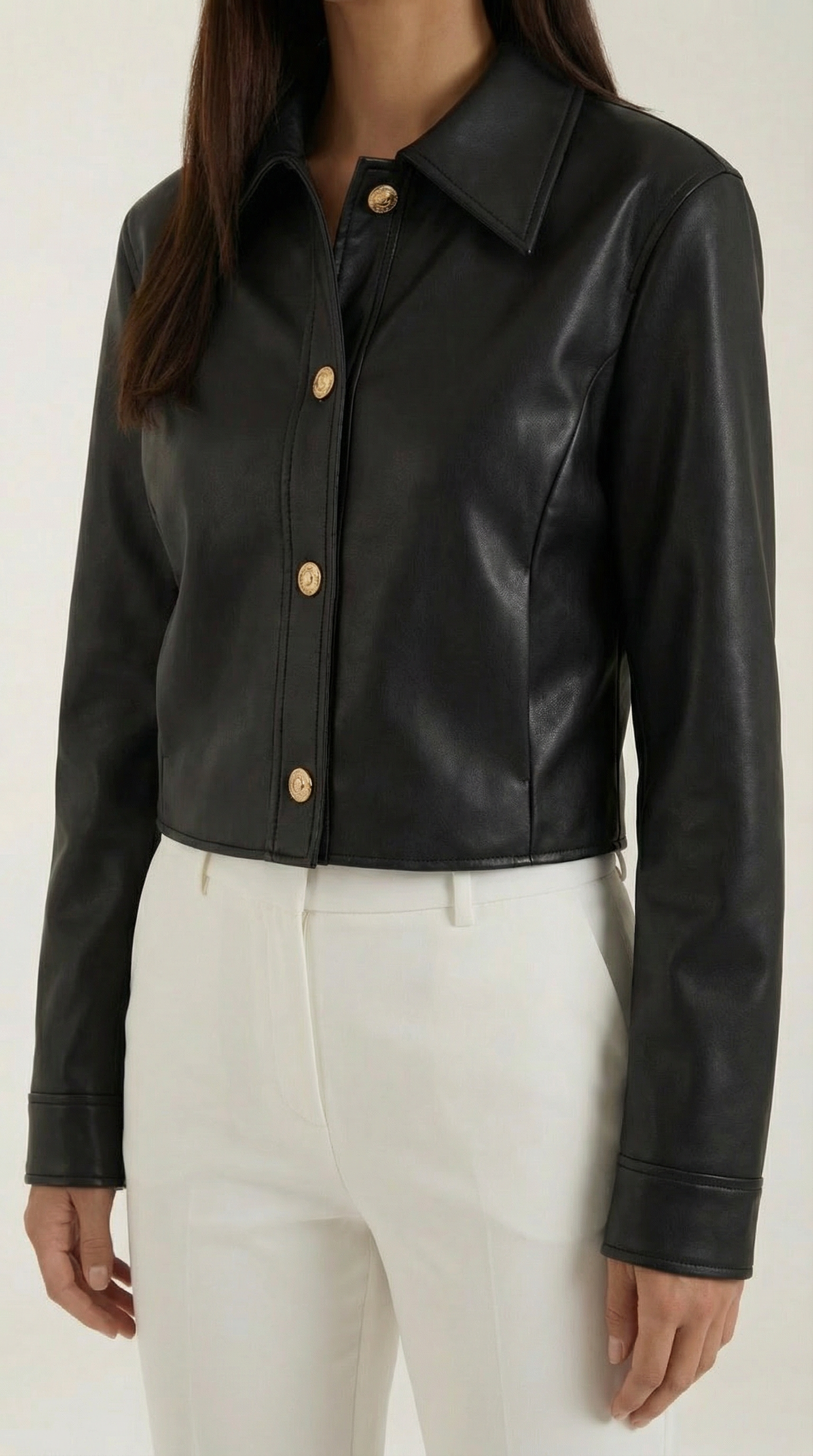 Chaqueta Heather de Efecto Piel