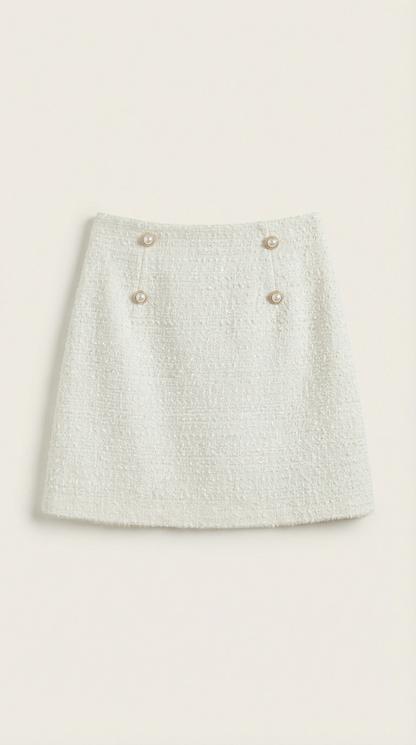 Minifalda Isla de Tweed Texturizado