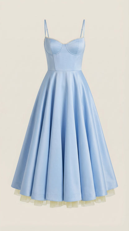 Vestido Midi Isolde de Tul
