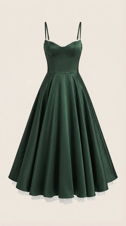Vestido Midi Isolde de Tul