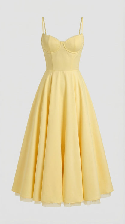Vestido Midi Isolde de Tul