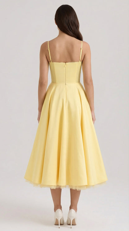 Vestido Midi Isolde de Tul