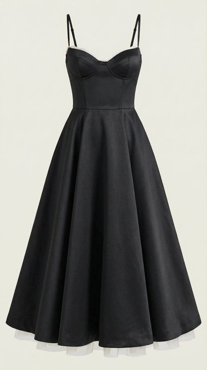 Vestido Midi Isolde de Tul
