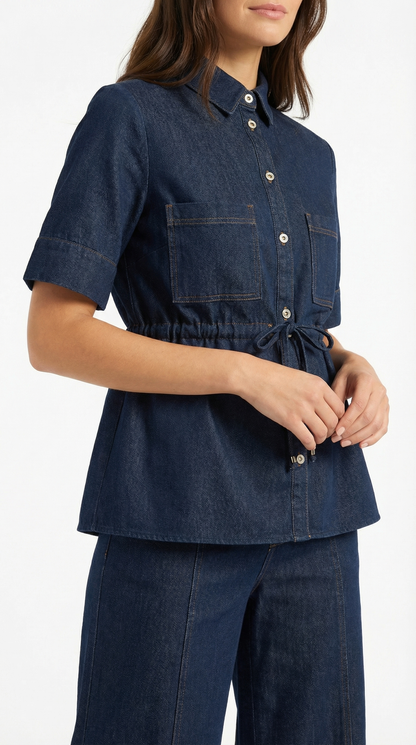 Pantalón Jade de Efecto Denim