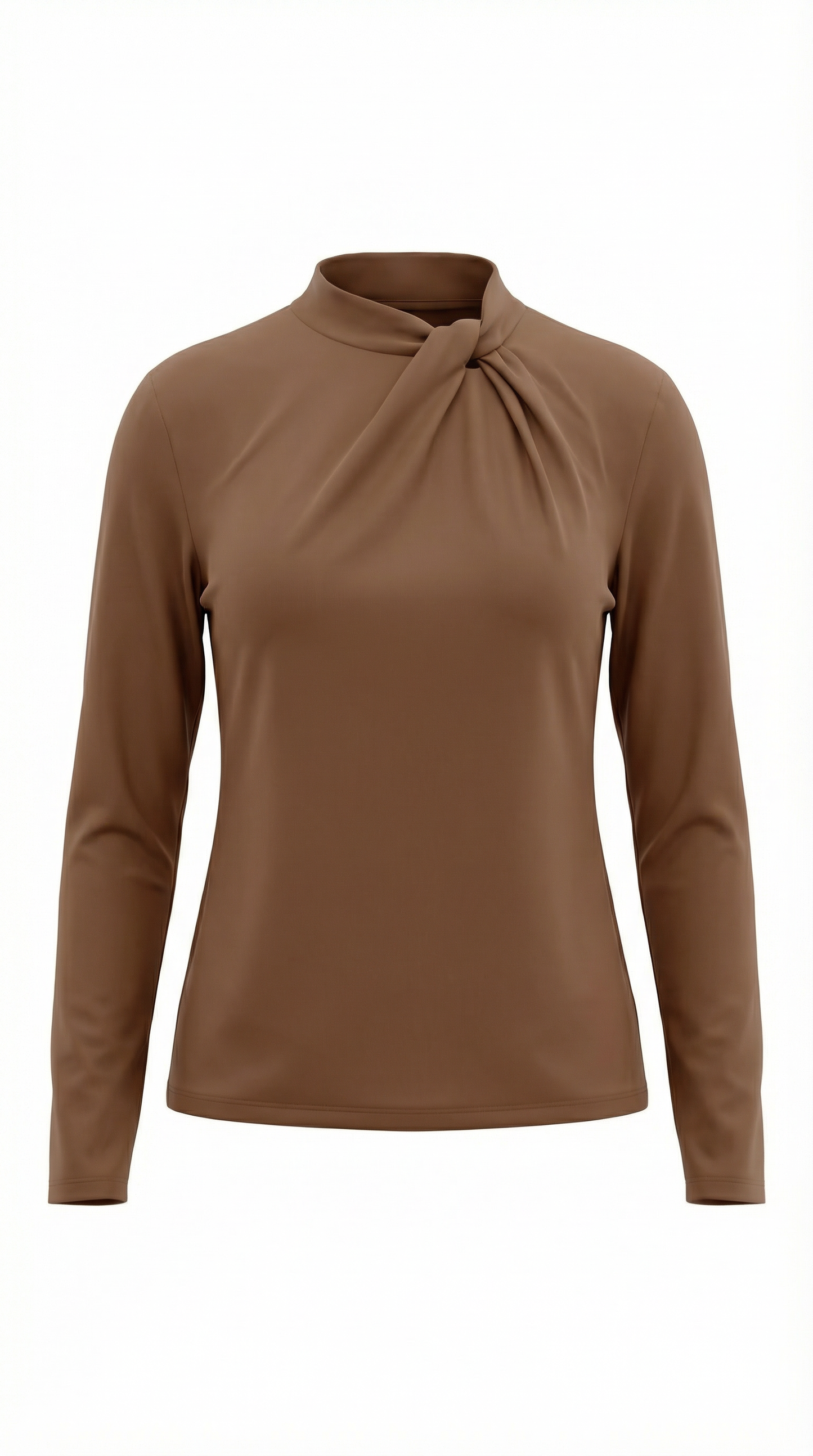Blusa Jamie con Cuello Alto Anudado