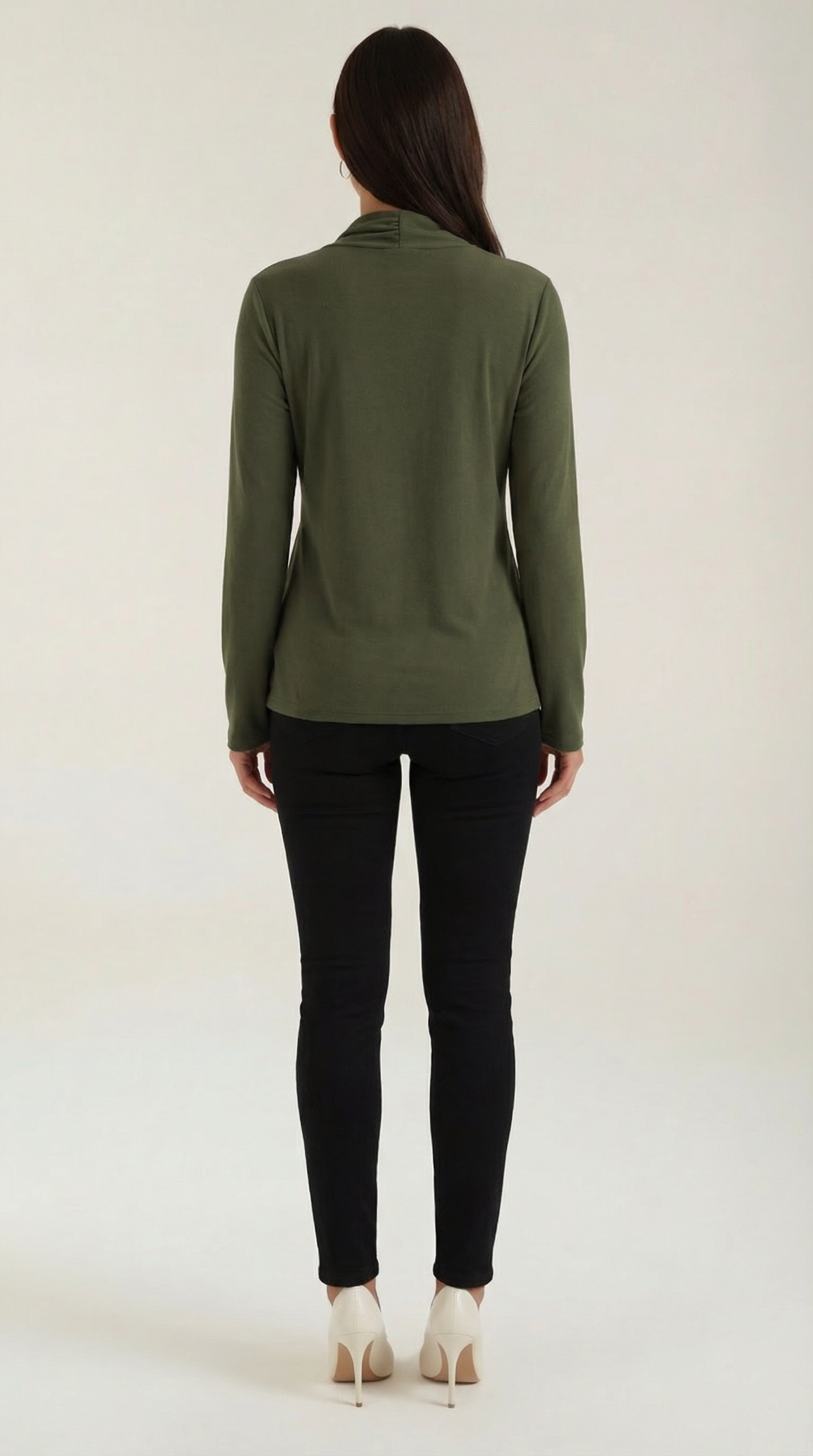 Blusa Jamie con Cuello Alto Anudado