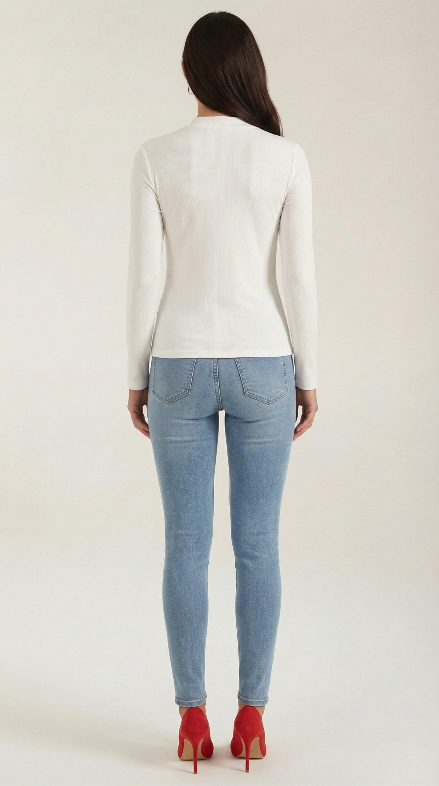 Blusa Jamie con Cuello Alto Anudado