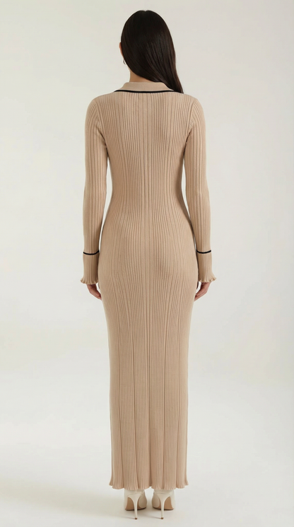 Vestido Maxi Josephine de Punto Ajustado