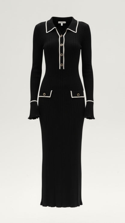 Vestido Maxi Josephine de Punto Ajustado