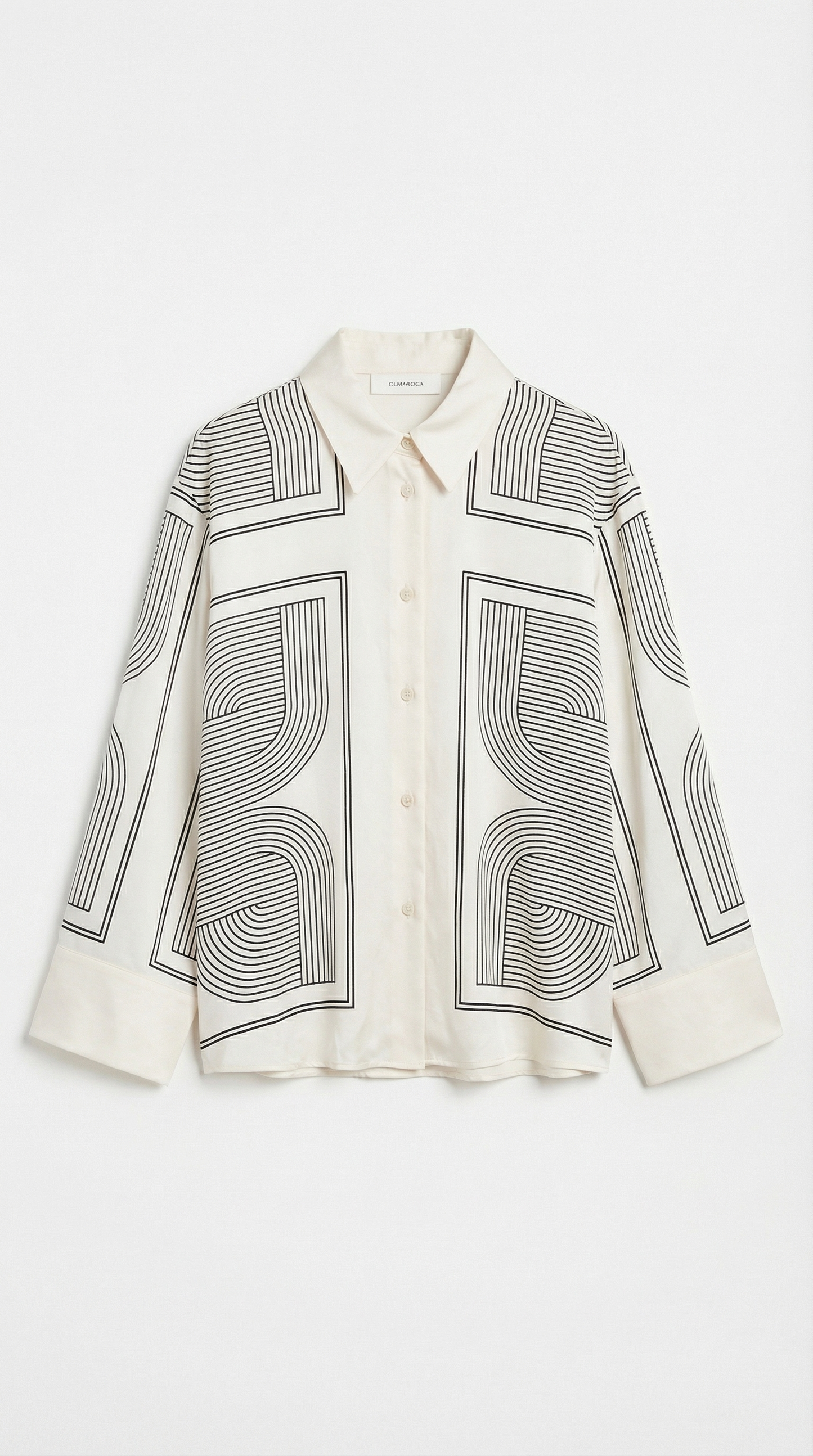Blusa Camisera Judy con Estampado Geométrico