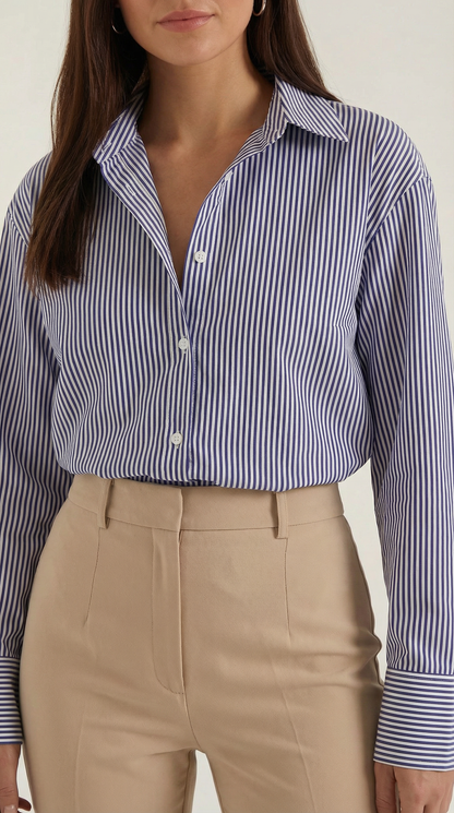 Blusa Juliana de Manga Larga a Rayas