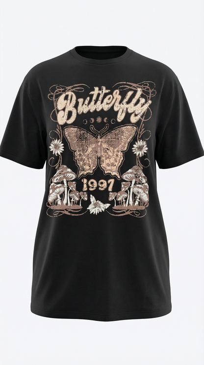 Camiseta Oversize Justine con Gráfico