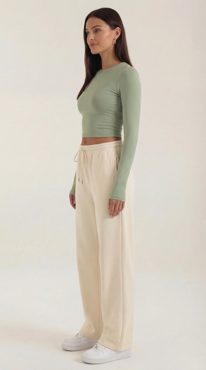 Crop Top Karen de Manga Larga