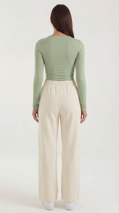 Crop Top Karen de Manga Larga