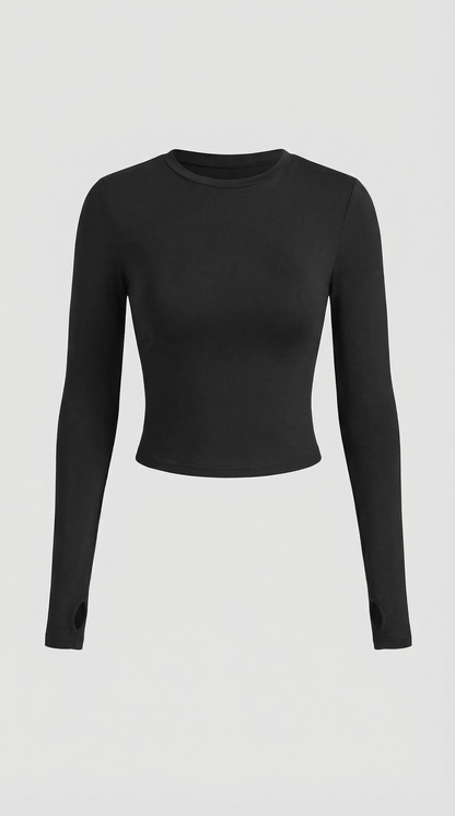 Crop Top Karen de Manga Larga