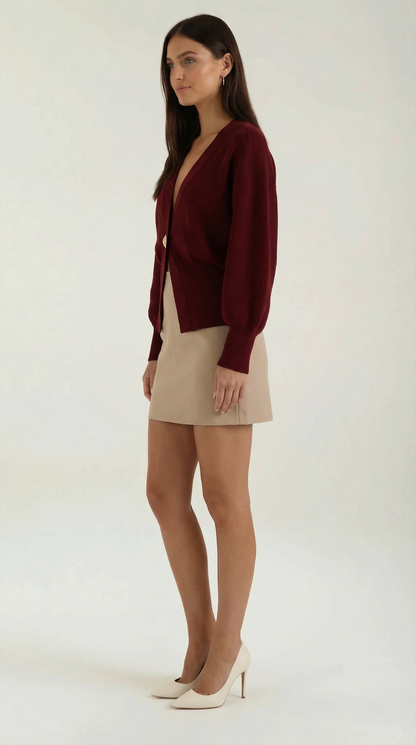 Jersey Kathleen de Punto con Escote en V