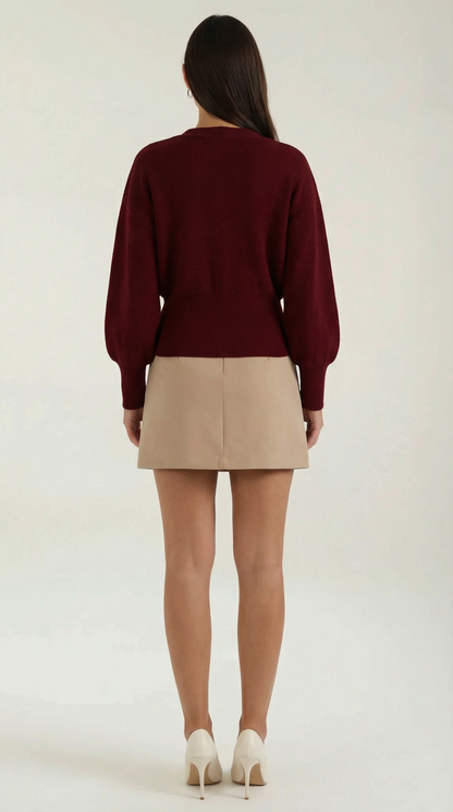 Jersey Kathleen de Punto con Escote en V