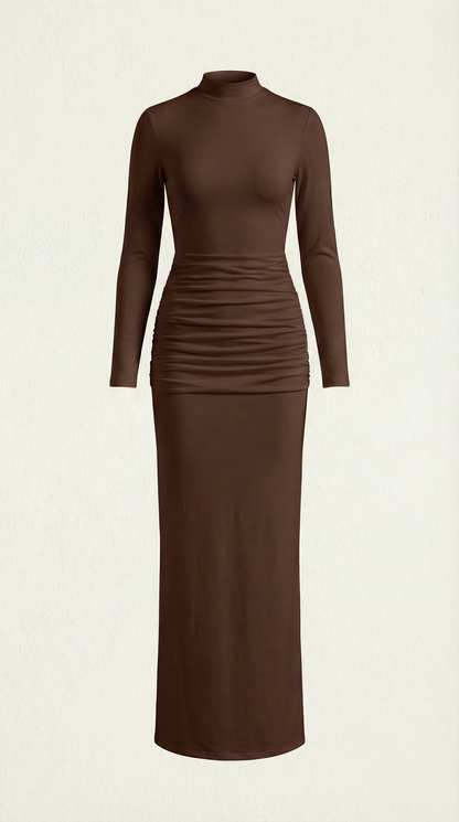 Vestido Maxi Krista con Cuello Alto