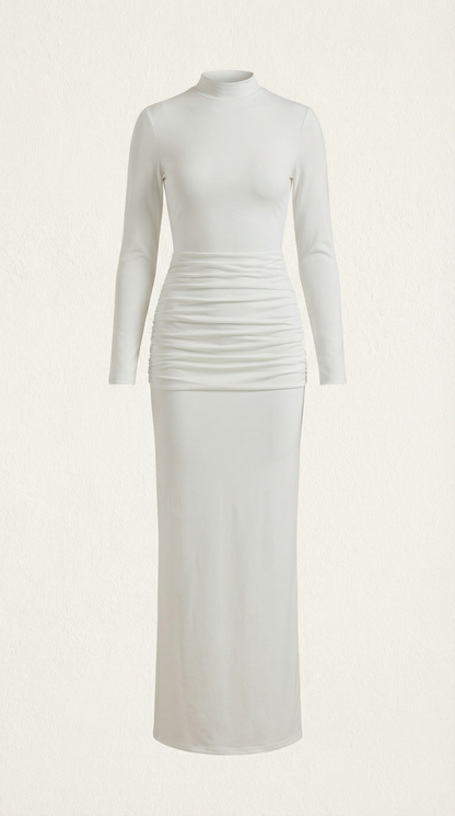 Vestido Maxi Krista con Cuello Alto