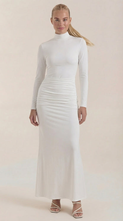 Vestido Maxi Krista con Cuello Alto