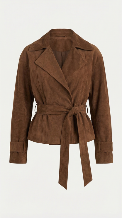 Chaqueta Lorraine con Cinturón Anudado