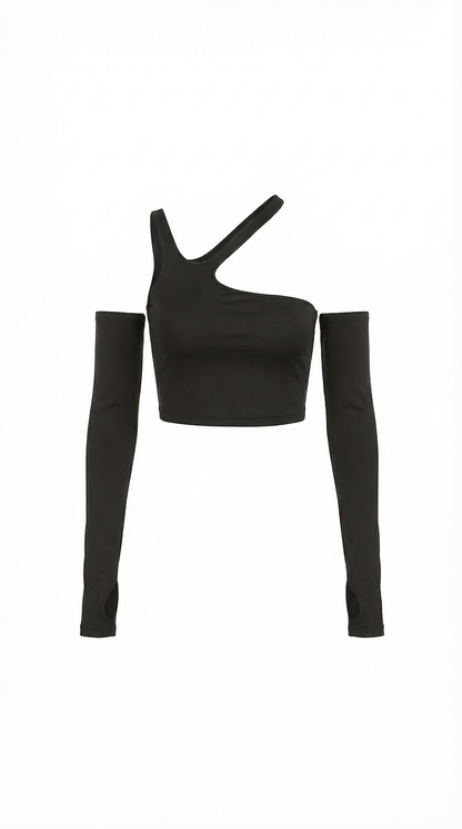 Crop Top Lysandra de Un Hombro