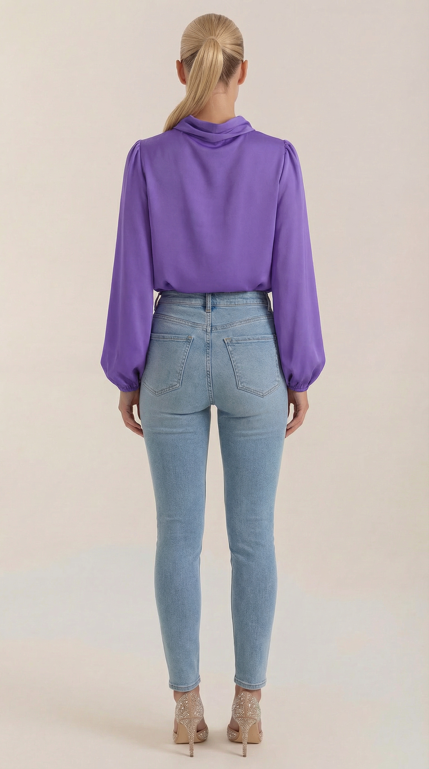 Blusa Marcia de Manga Larga Abullonada