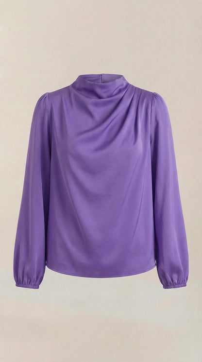 Blusa Marcia de Manga Larga Abullonada