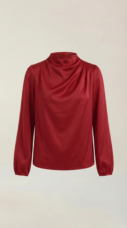 Blusa Marcia de Manga Larga Abullonada