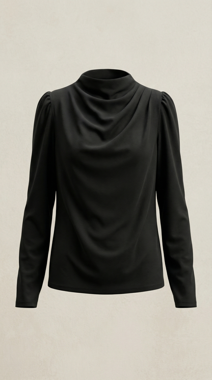 Blusa Marcia de Manga Larga Abullonada