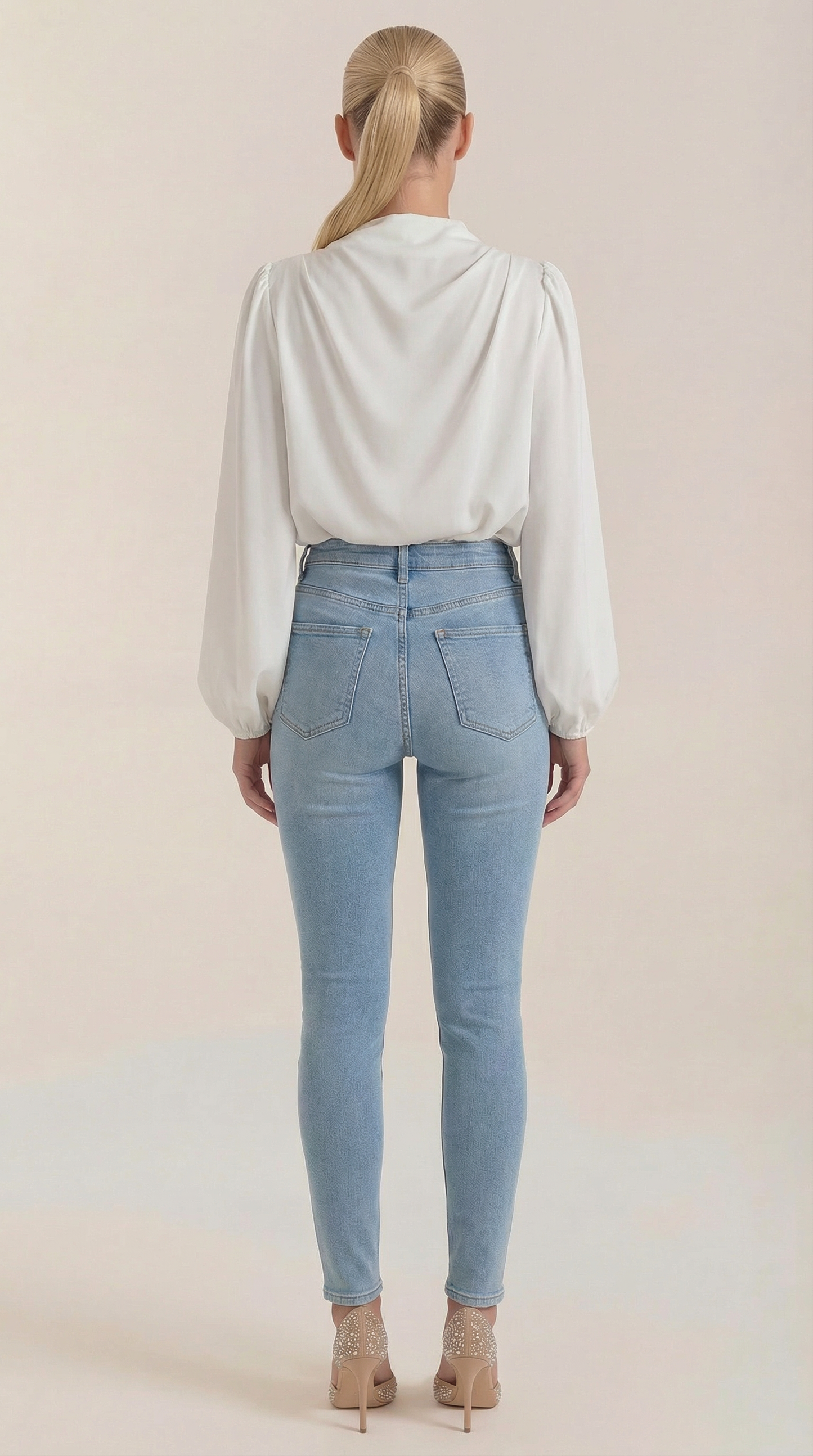 Blusa Marcia de Manga Larga Abullonada