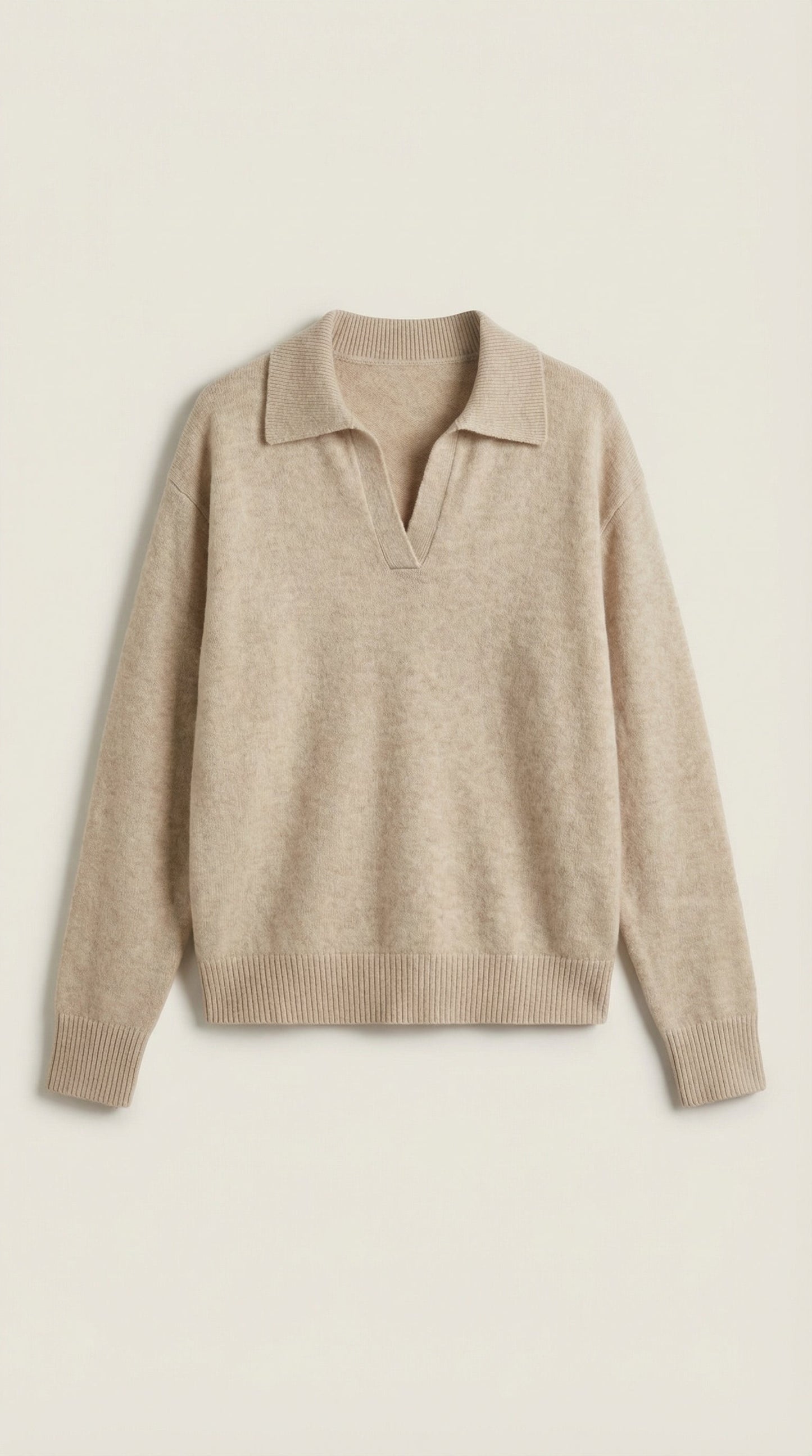 Jersey Margaret de Punto con Cuello Polo
