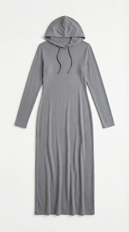 Vestido Maxi Marilyn de Jersey con Capucha