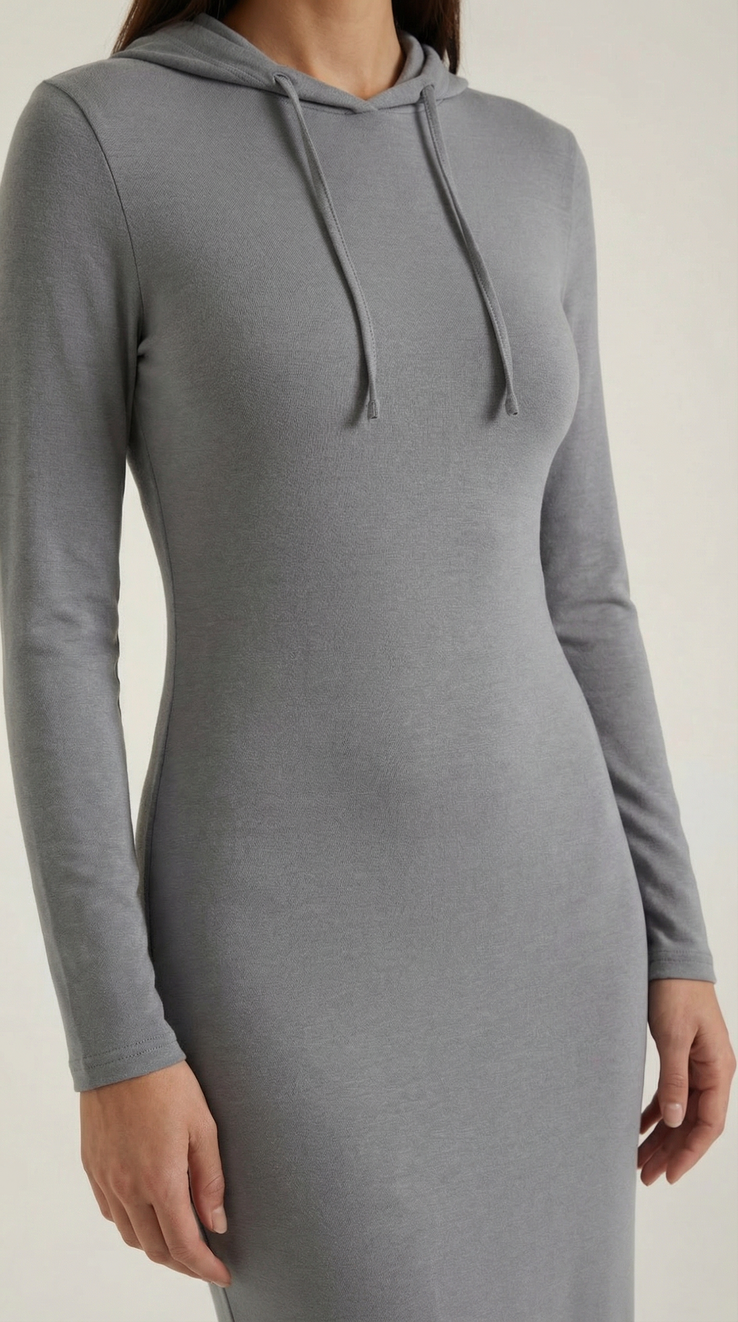Vestido Maxi Marilyn de Jersey con Capucha