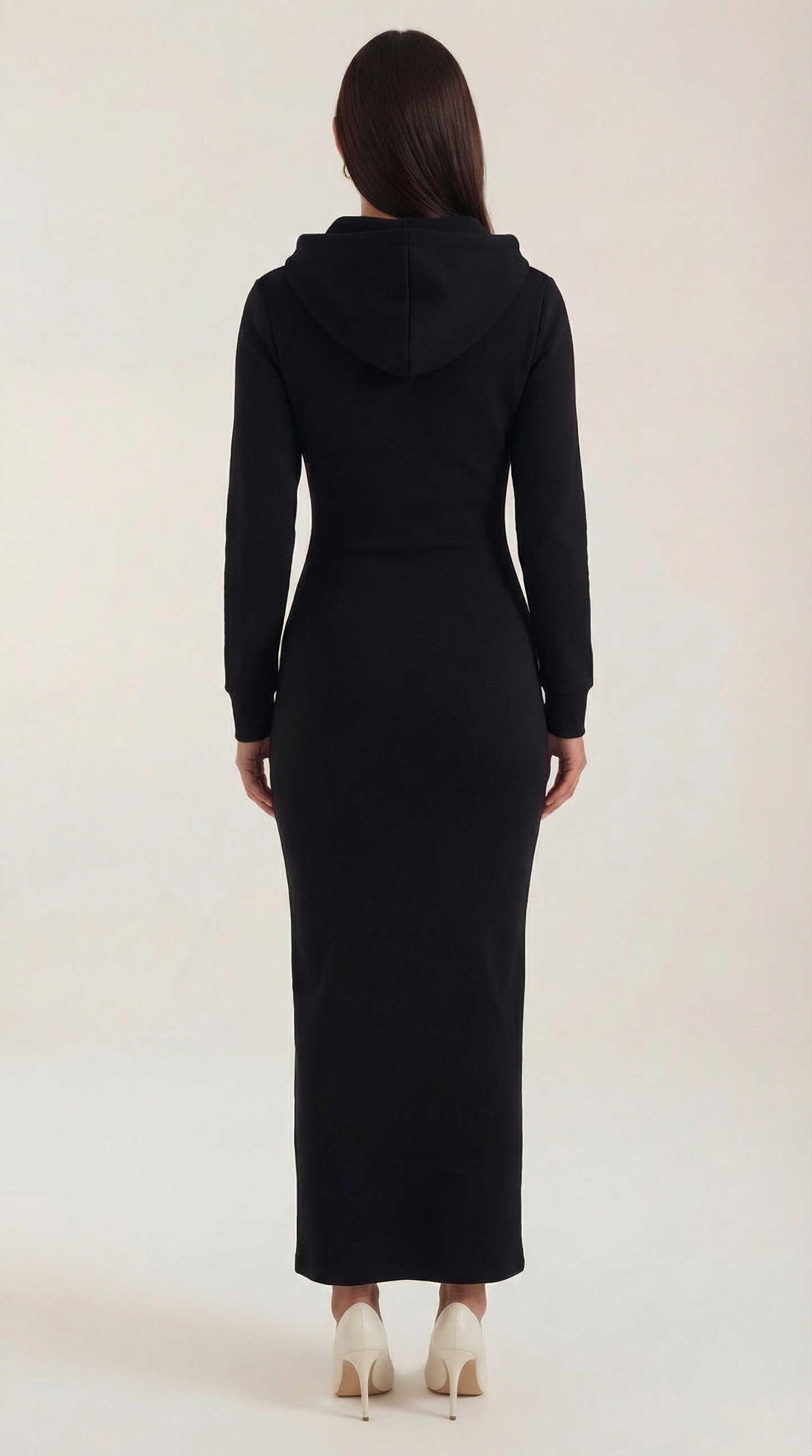 Vestido Maxi Marilyn de Jersey con Capucha