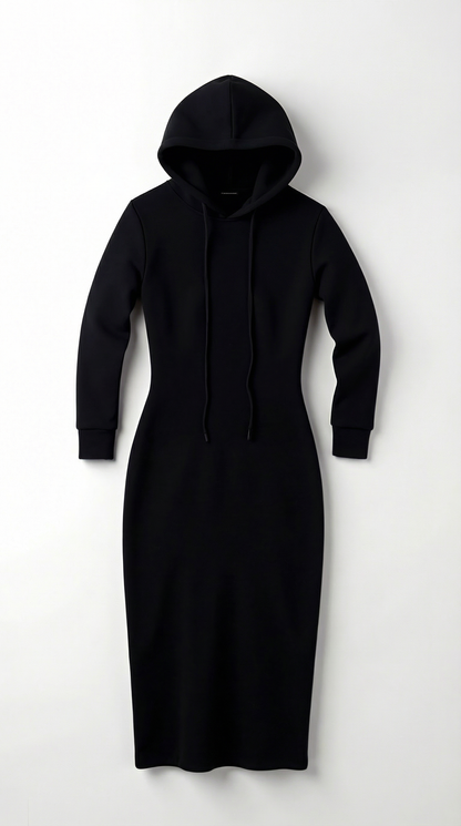 Vestido Maxi Marilyn de Jersey con Capucha