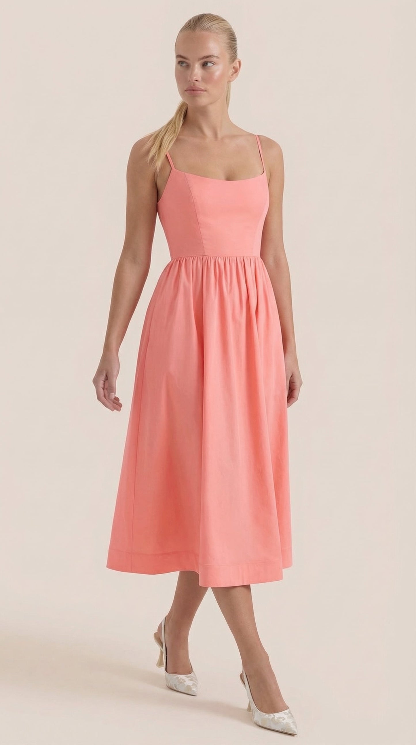 Vestido Midi Molly de Tirantes