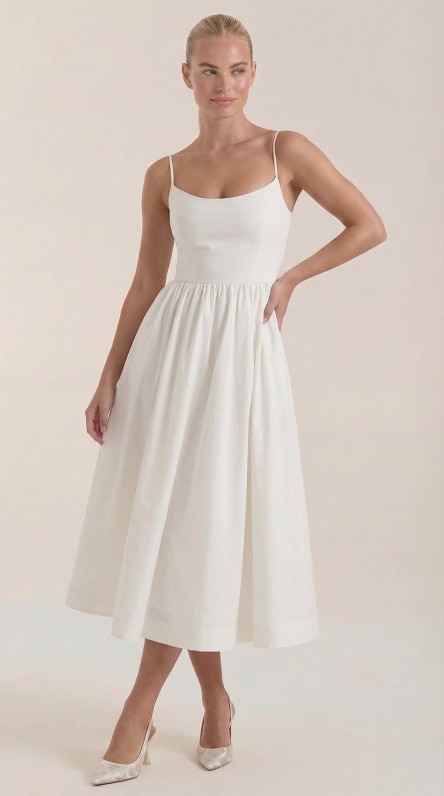 Vestido Midi Molly de Tirantes