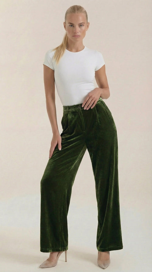 Pantalón Nadine de Tejido Brillante