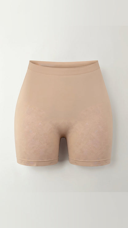 Shorts Sin Costuras de Tiro Alto sobre la Rodilla