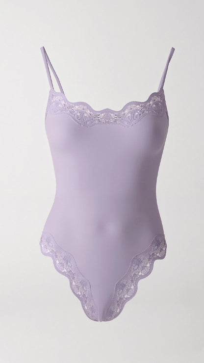 Body String Sin Costuras de Encaje