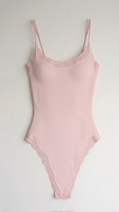 Body String Sin Costuras de Encaje