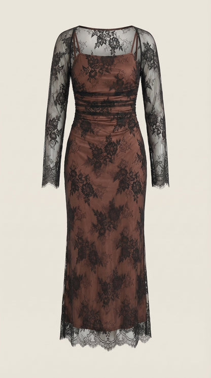 Vestido Maxi Nerissa de Encaje