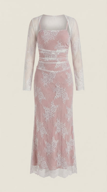 Vestido Maxi Nerissa de Encaje