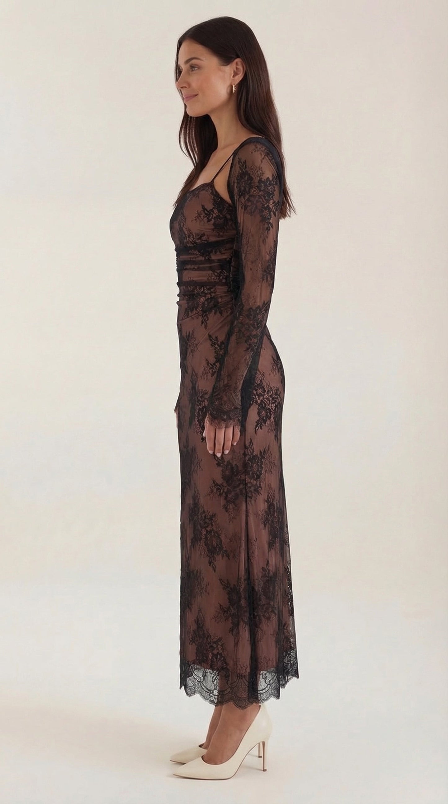 Vestido Maxi Nerissa de Encaje